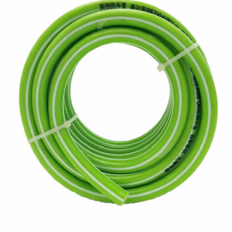 Tubo flessibile per acqua da giardino in pvc di plastica rinforzata intrecciata in fibra flessibile colorata